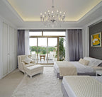 Luminosity Designs - Camelot 81cm Chandelier Pendant, 12 Light E14, Polished Chrome/Clear Glass/Crystal - Luminosity Designs Ltd