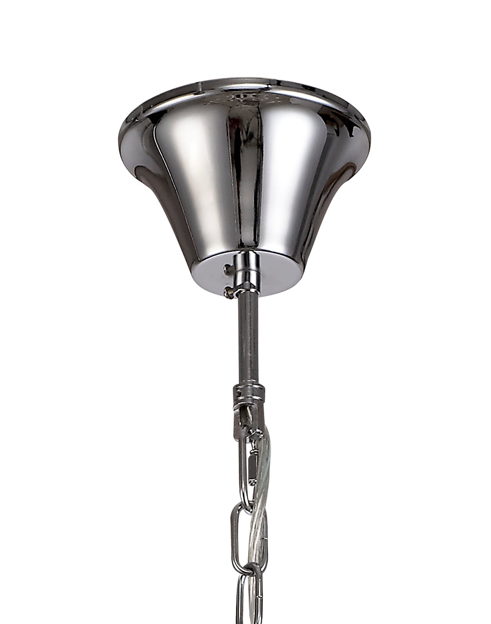 Luminosity Designs - Camelot 81cm Chandelier Pendant, 12 Light E14, Polished Chrome/Clear Glass/Crystal - Luminosity Designs Ltd