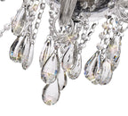 Luminosity Designs - Camelot 81cm Chandelier Pendant, 12 Light E14, Polished Chrome/Clear Glass/Crystal - Luminosity Designs Ltd