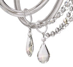 Luminosity Designs - Camelot 81cm Chandelier Pendant, 8 Light E14, Polished Chrome/Clear Glass/Crystal - Luminosity Designs Ltd