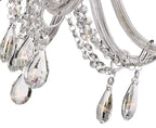 Luminosity Designs - Camelot 81cm Chandelier Pendant, 8 Light E14, Polished Chrome/Clear Glass/Crystal - Luminosity Designs Ltd