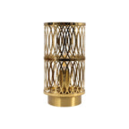 Oaks Lighting - Camena Switched Table Lamp With Metal Framework - Luminosity Designs Ltd