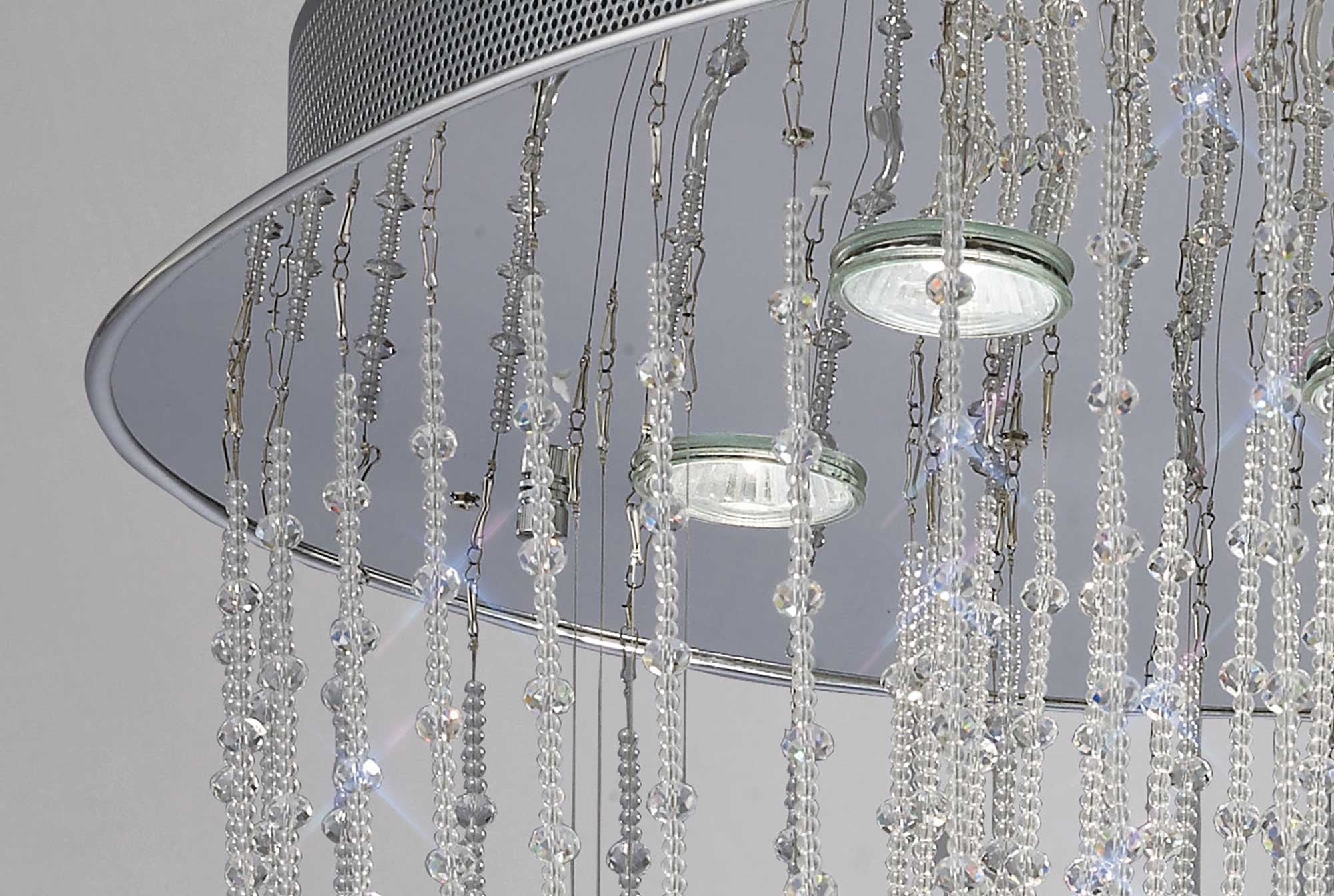 Diyas - Camilla Ceiling Oval 10 Light - Luminosity Designs Ltd