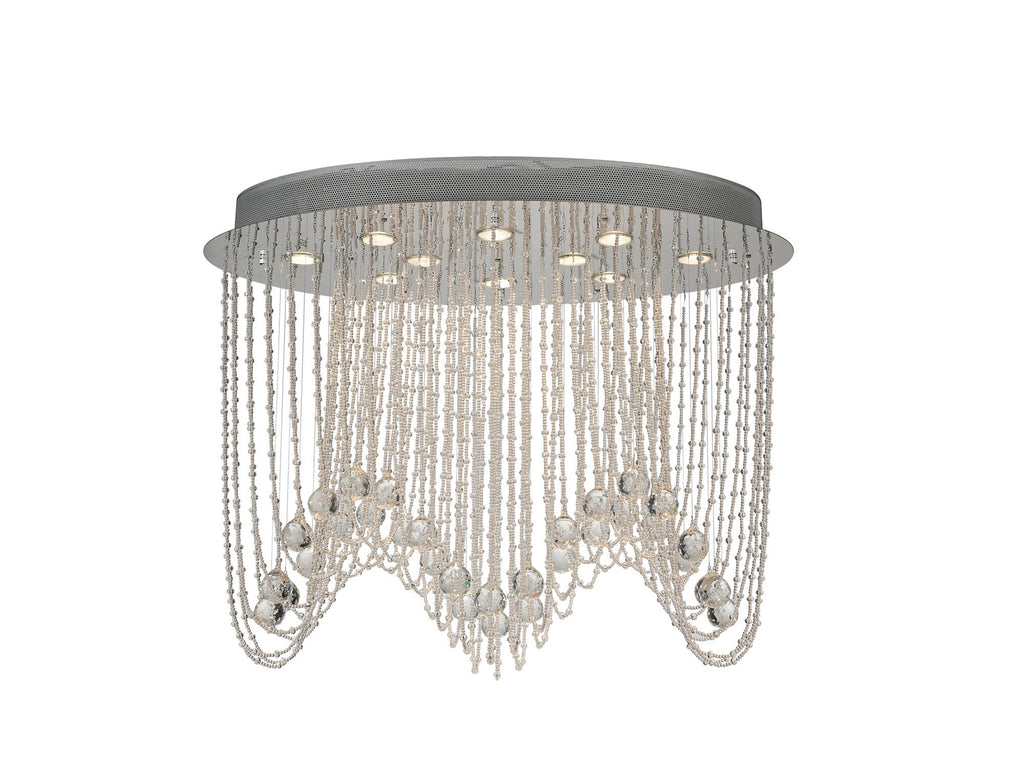 Diyas - Camilla Ceiling Oval 10 Light - Luminosity Designs Ltd