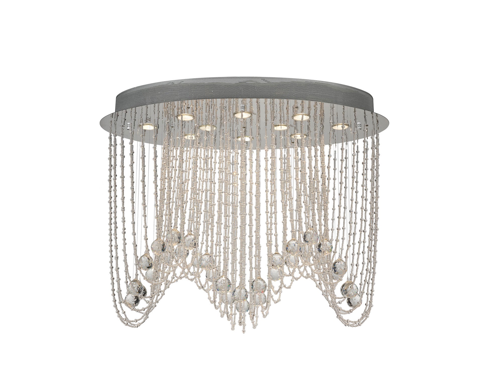 Diyas - Camilla Ceiling Oval 10 Light - Luminosity Designs Ltd