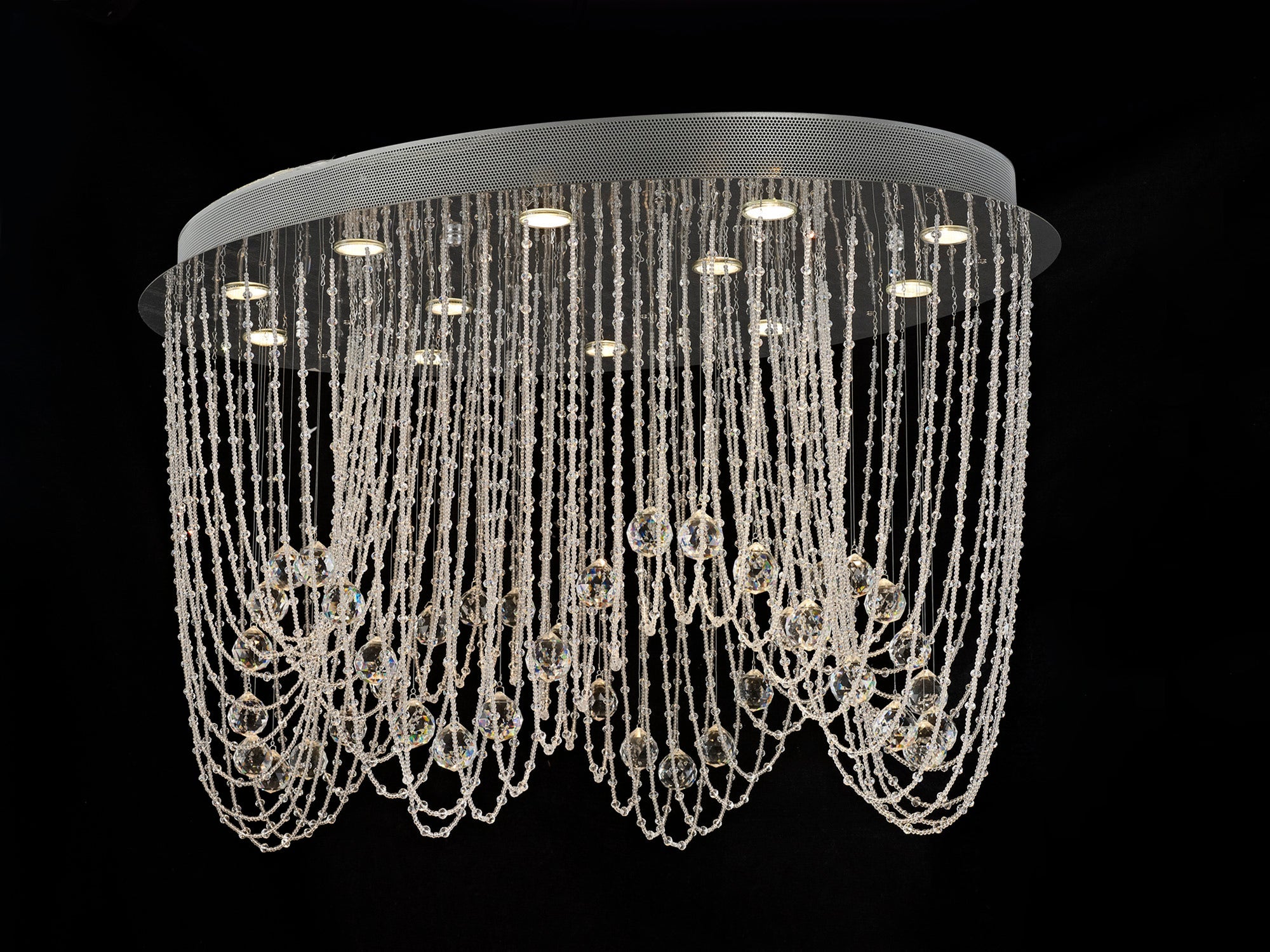 Diyas - Camilla Ceiling Oval 12 Light - Luminosity Designs Ltd