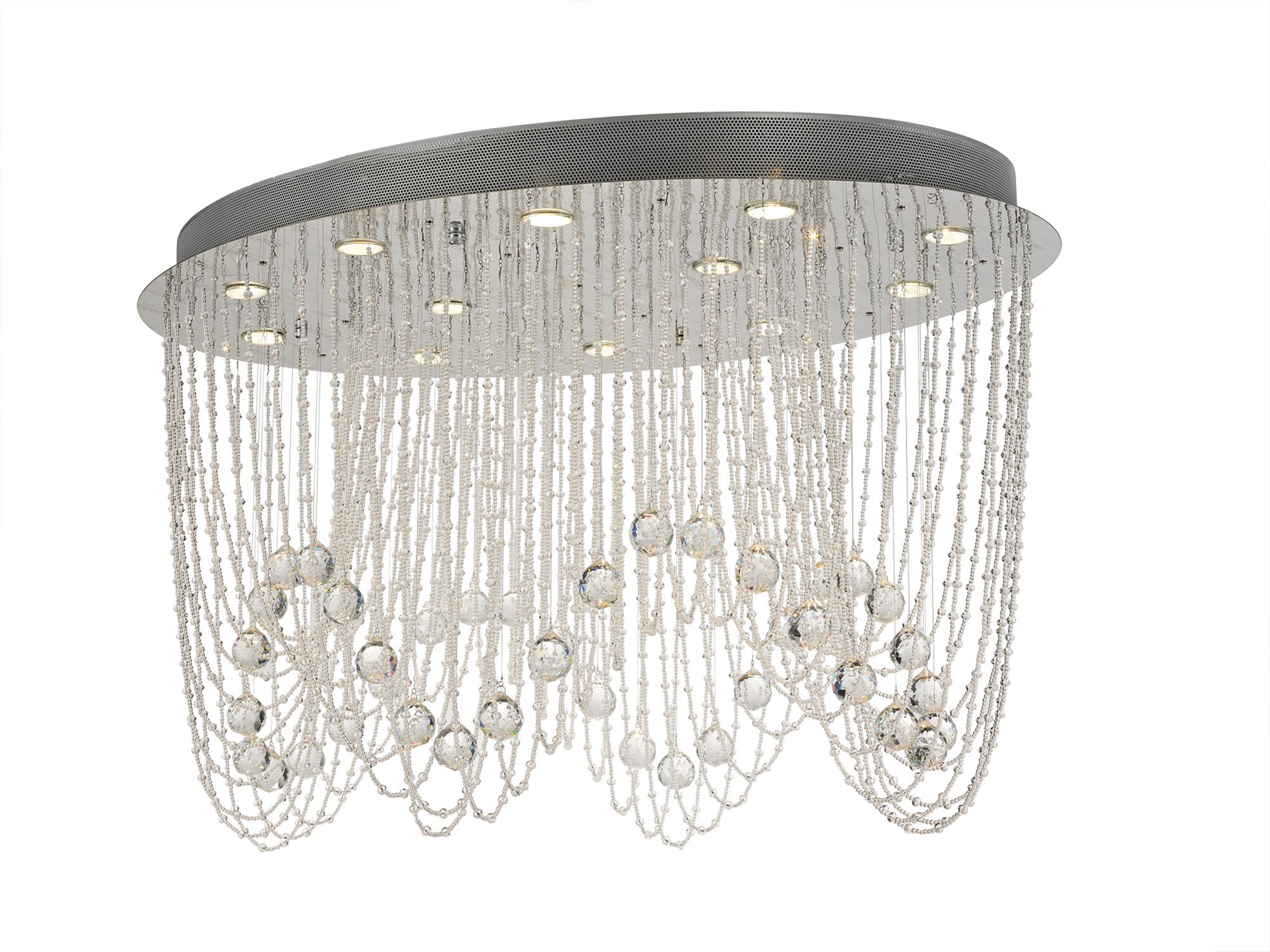 Diyas - Camilla Ceiling Oval 12 Light - Luminosity Designs Ltd