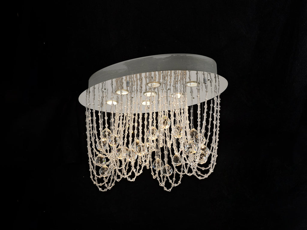 Diyas - Camilla Ceiling Oval 7 Light - Luminosity Designs Ltd