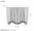 Diyas - Camilla Ceiling Oval 7 Light - Luminosity Designs Ltd