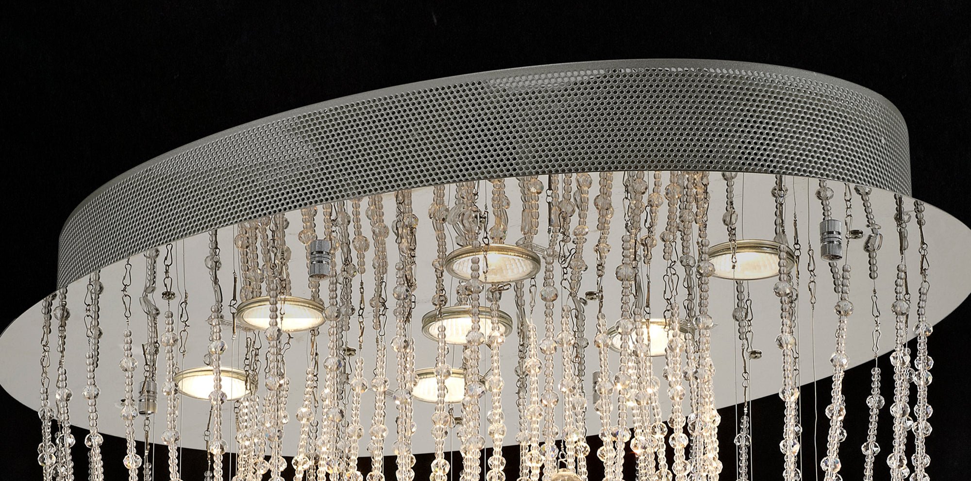 Diyas - Camilla Ceiling Oval 7 Light - Luminosity Designs Ltd