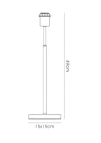 Deco - Camino Chrome Table Lamp - Luminosity Designs Ltd