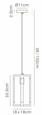 Diyas - Canto 3D Pendant - Luminosity Designs Ltd