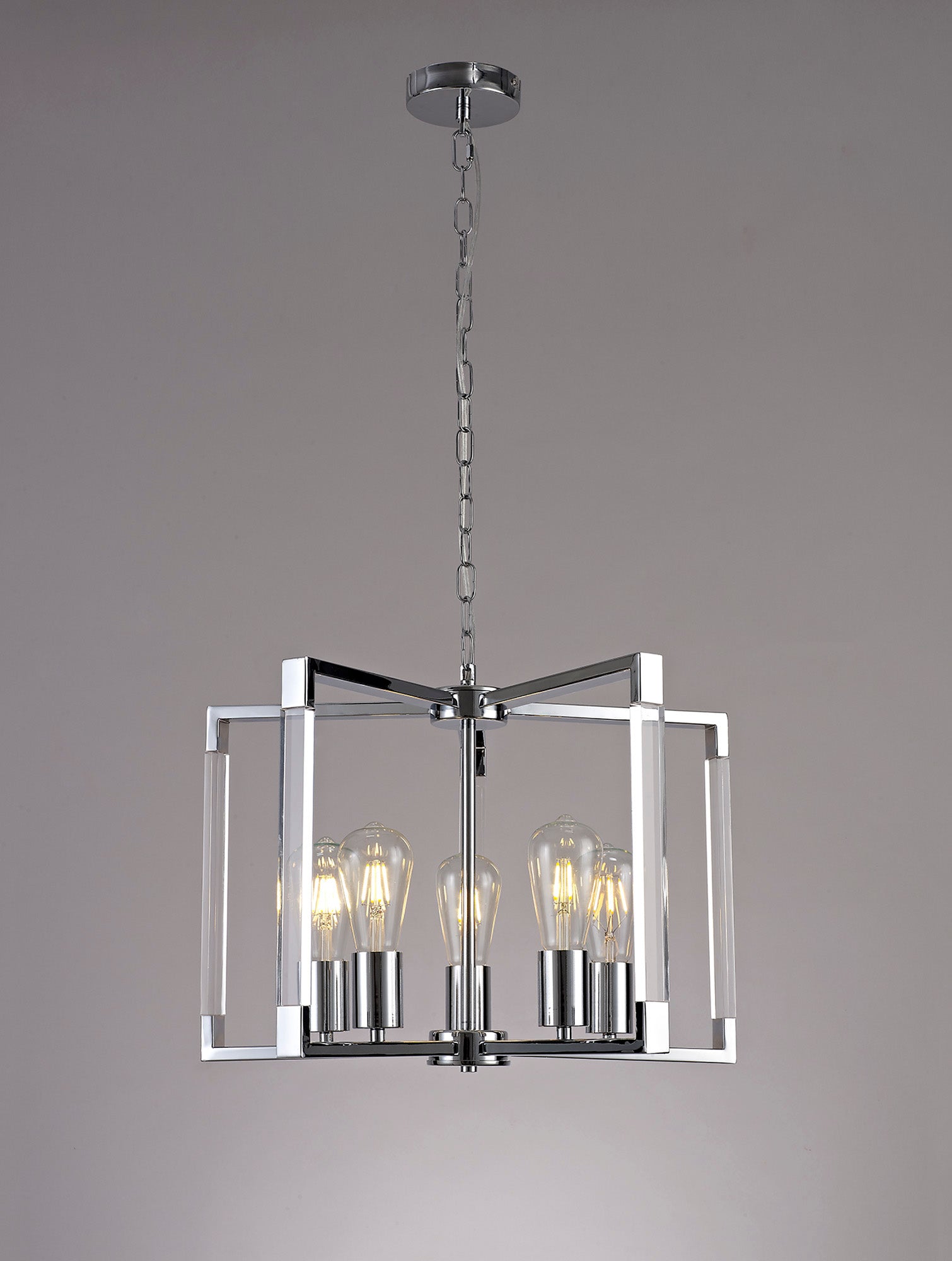 Diyas - Canto 5 Light Pendant - Luminosity Designs Ltd