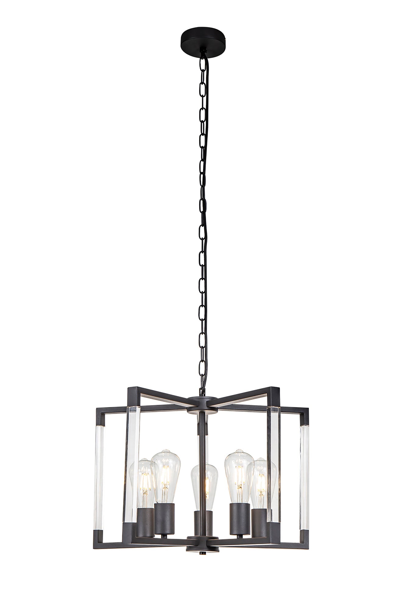 Diyas - Canto 5 Light Pendant - Luminosity Designs Ltd