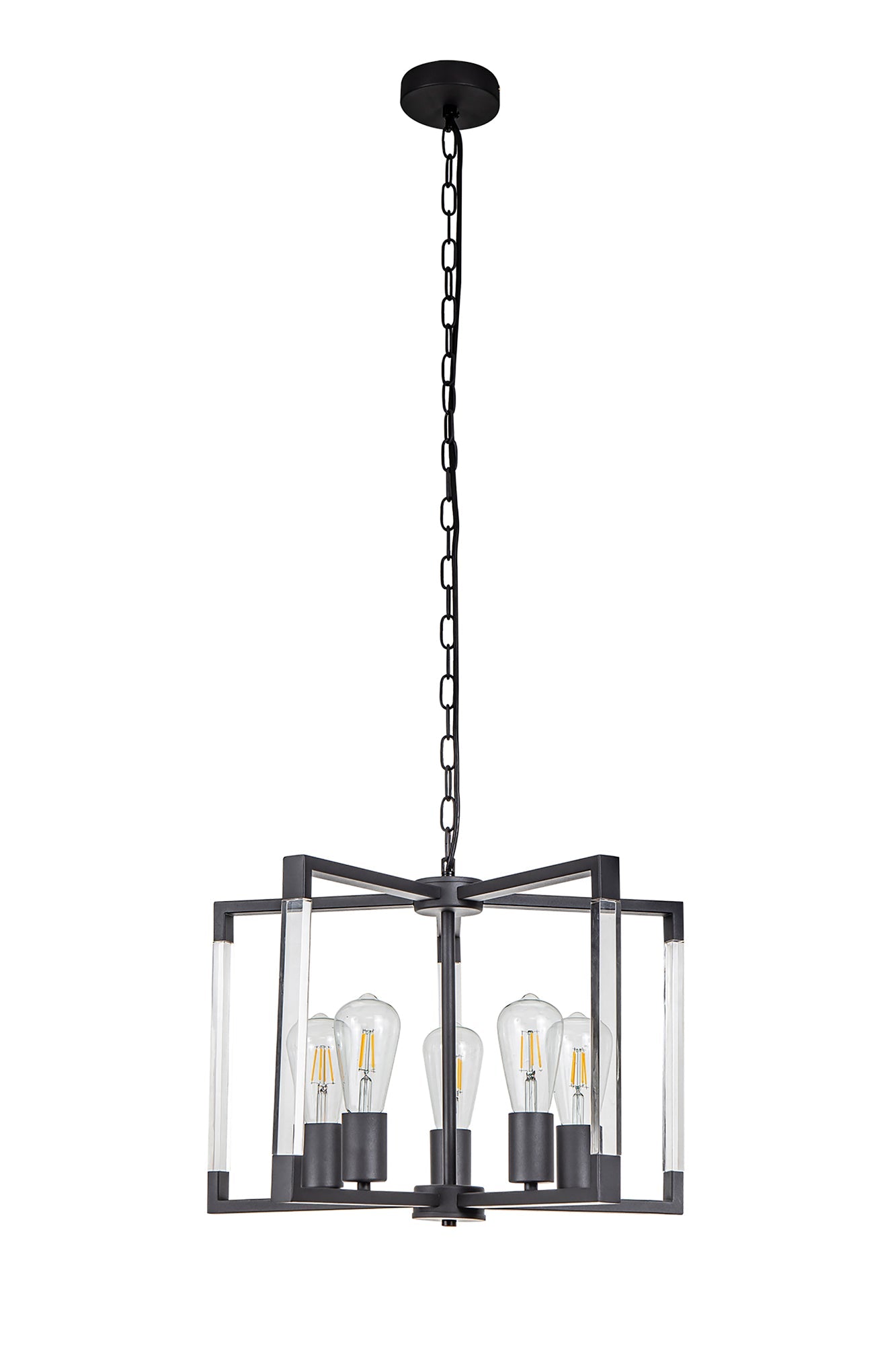 Diyas - Canto 5 Light Pendant - Luminosity Designs Ltd