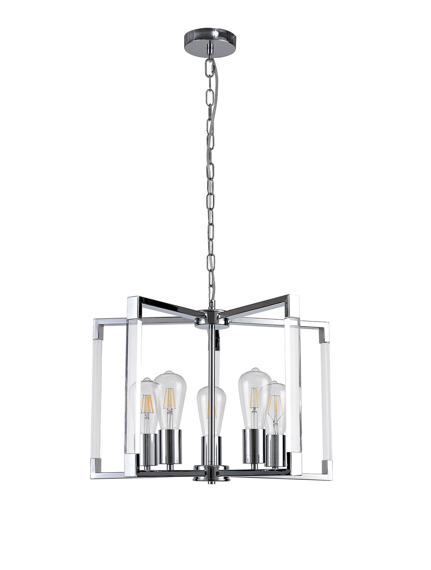 Diyas - Canto 5 Light Pendant - Luminosity Designs Ltd