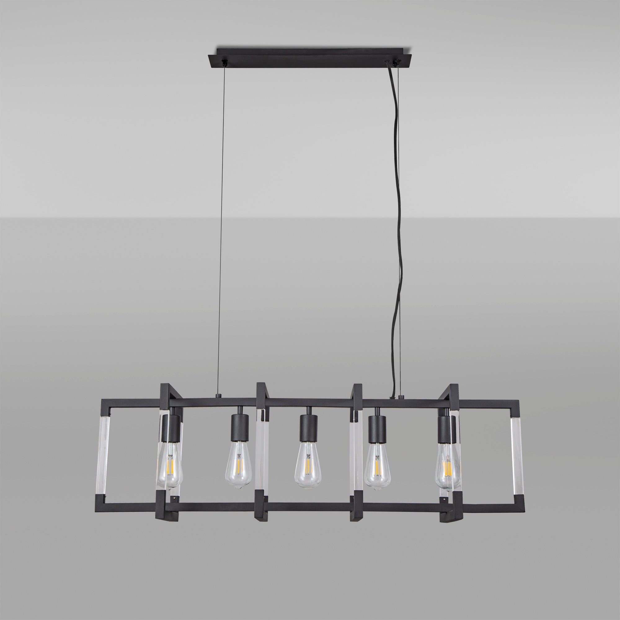 Diyas - Canto Large Rectangular Pendant - Luminosity Designs Ltd