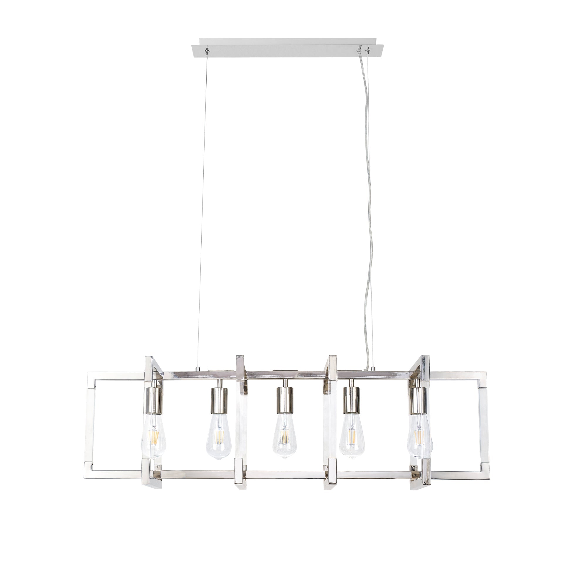 Diyas - Canto Large Rectangular Pendant - Luminosity Designs Ltd