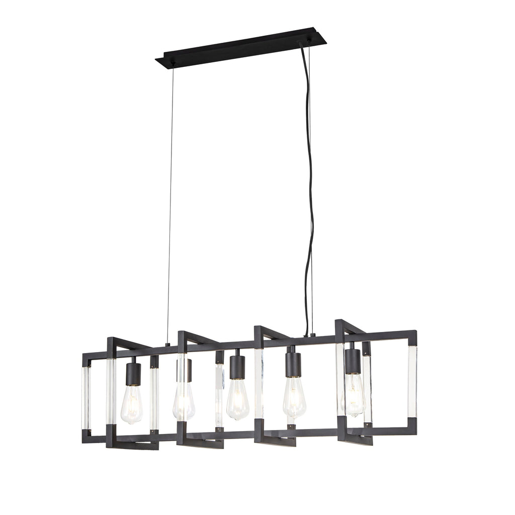 Diyas - Canto Large Rectangular Pendant - Luminosity Designs Ltd