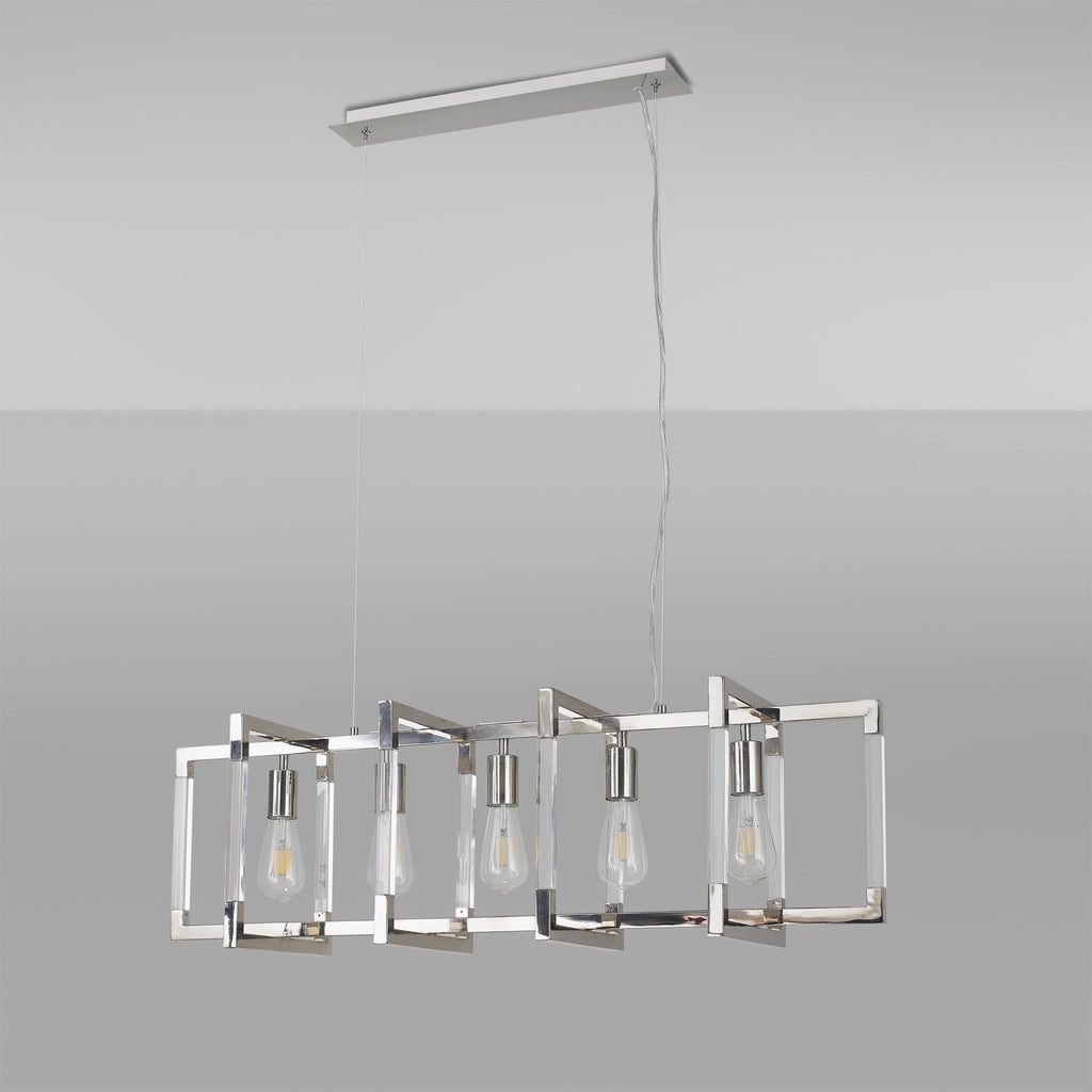 Diyas - Canto Large Rectangular Pendant - Luminosity Designs Ltd