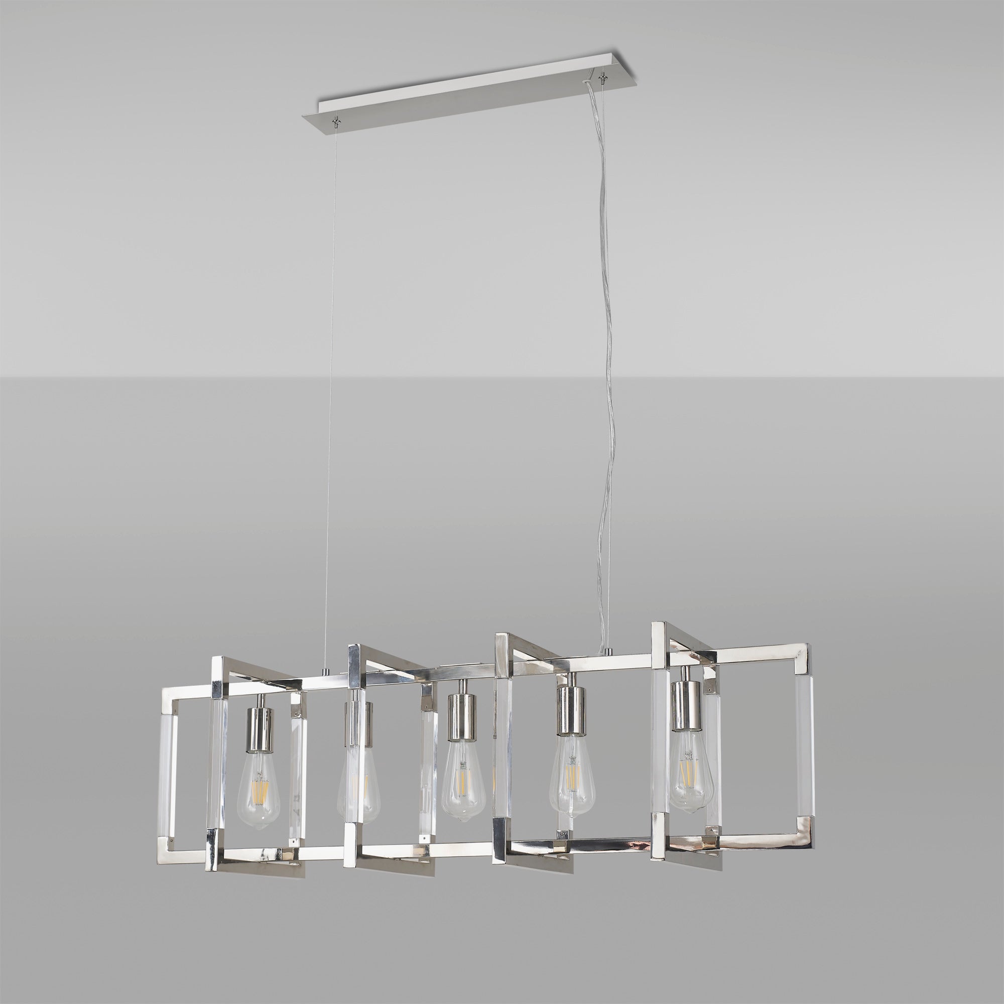 Diyas - Canto Large Rectangular Pendant - Luminosity Designs Ltd