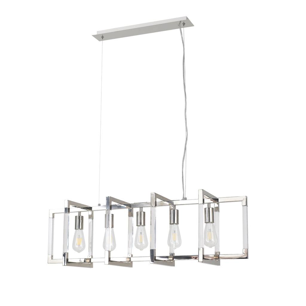 Diyas - Canto Large Rectangular Pendant - Luminosity Designs Ltd