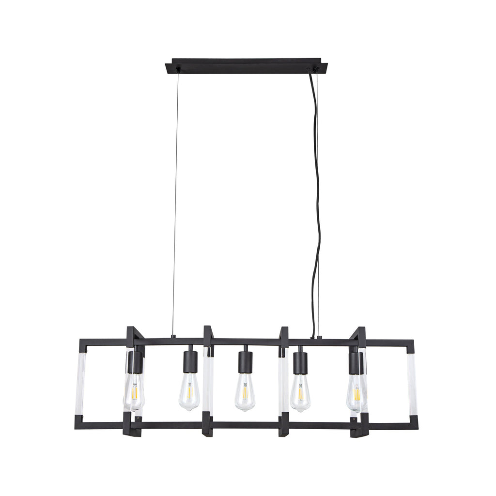 Diyas - Canto Large Rectangular Pendant - Luminosity Designs Ltd