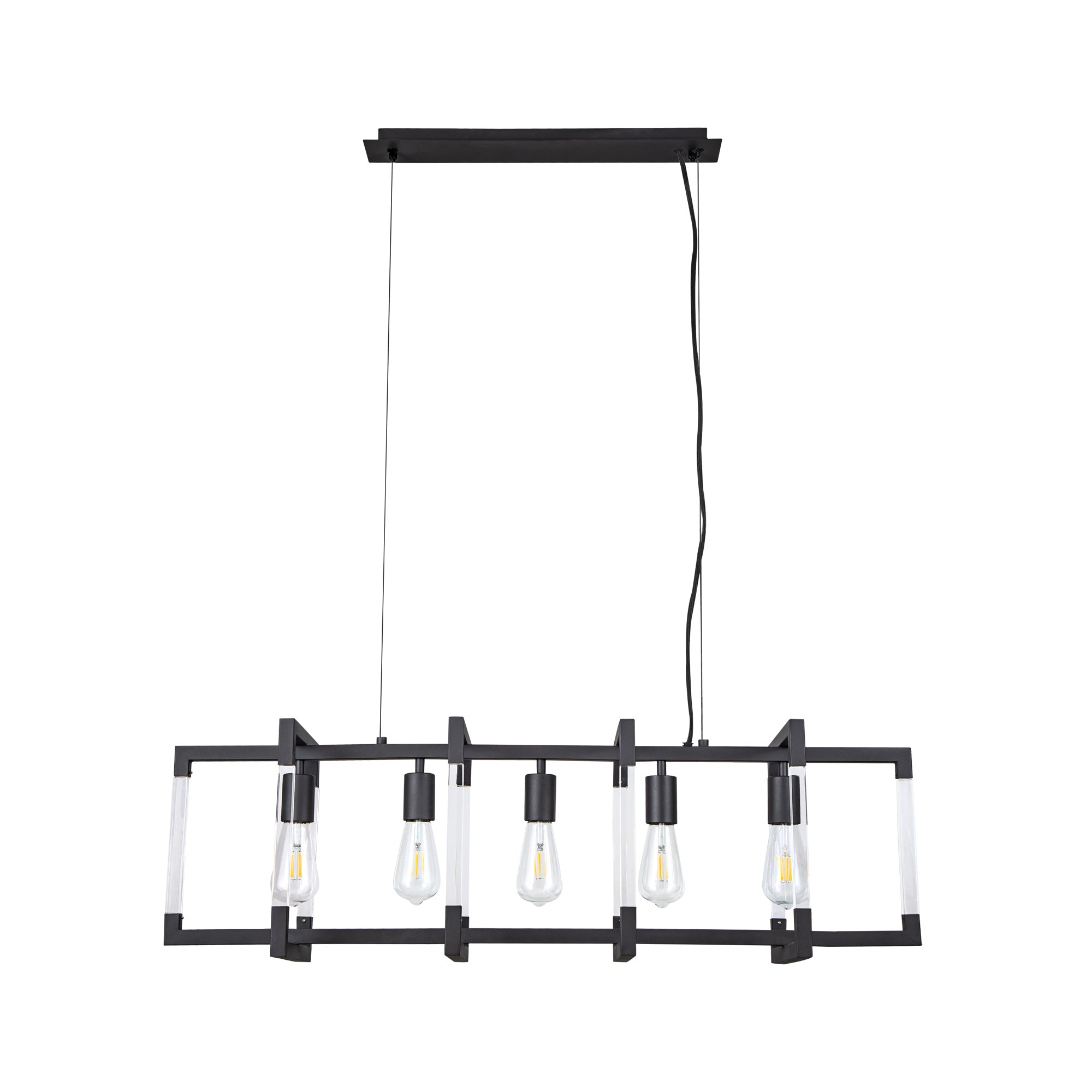 Diyas - Canto Large Rectangular Pendant - Luminosity Designs Ltd