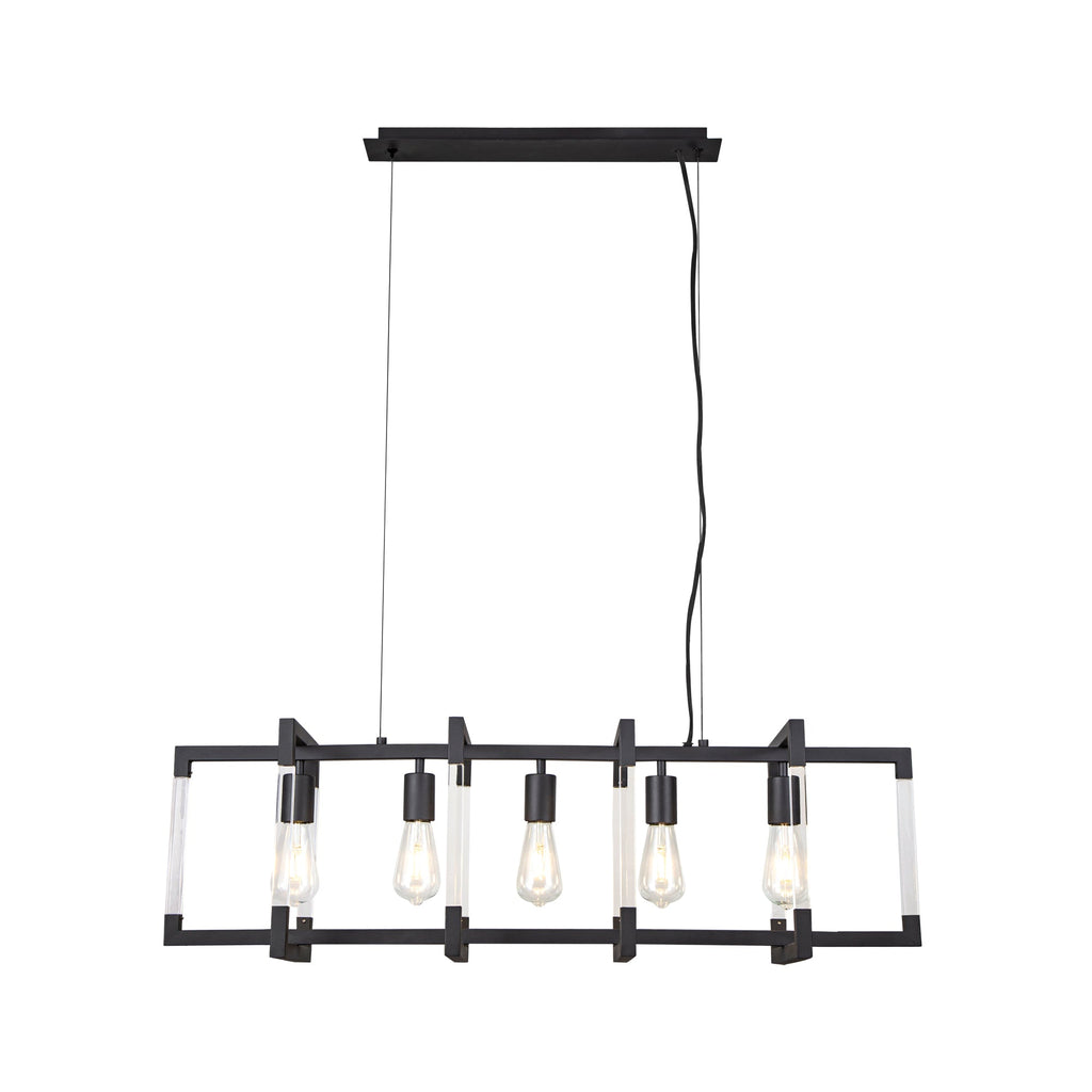 Diyas - Canto Large Rectangular Pendant - Luminosity Designs Ltd