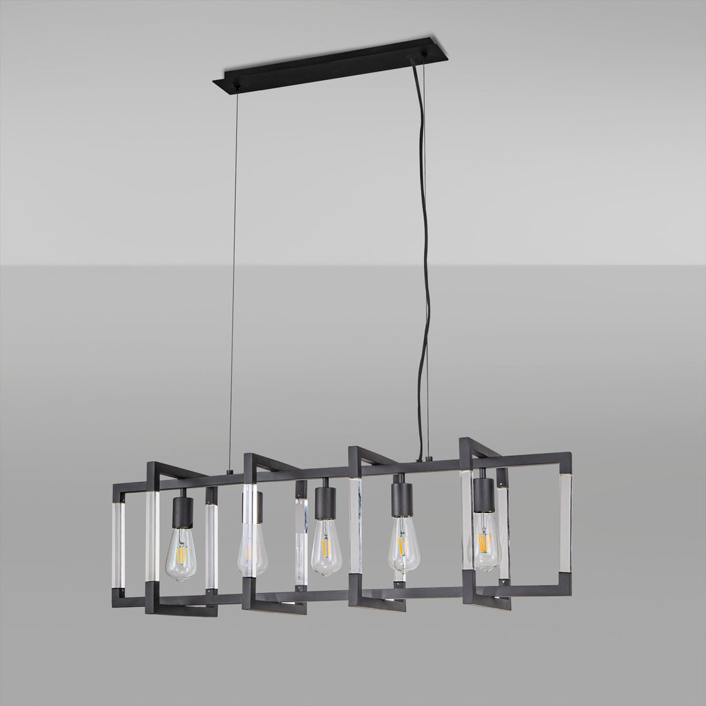 Diyas - Canto Large Rectangular Pendant - Luminosity Designs Ltd