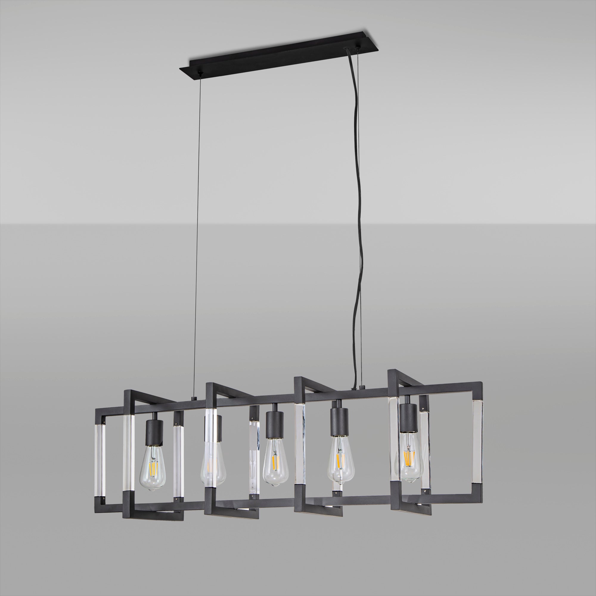 Diyas - Canto Large Rectangular Pendant - Luminosity Designs Ltd