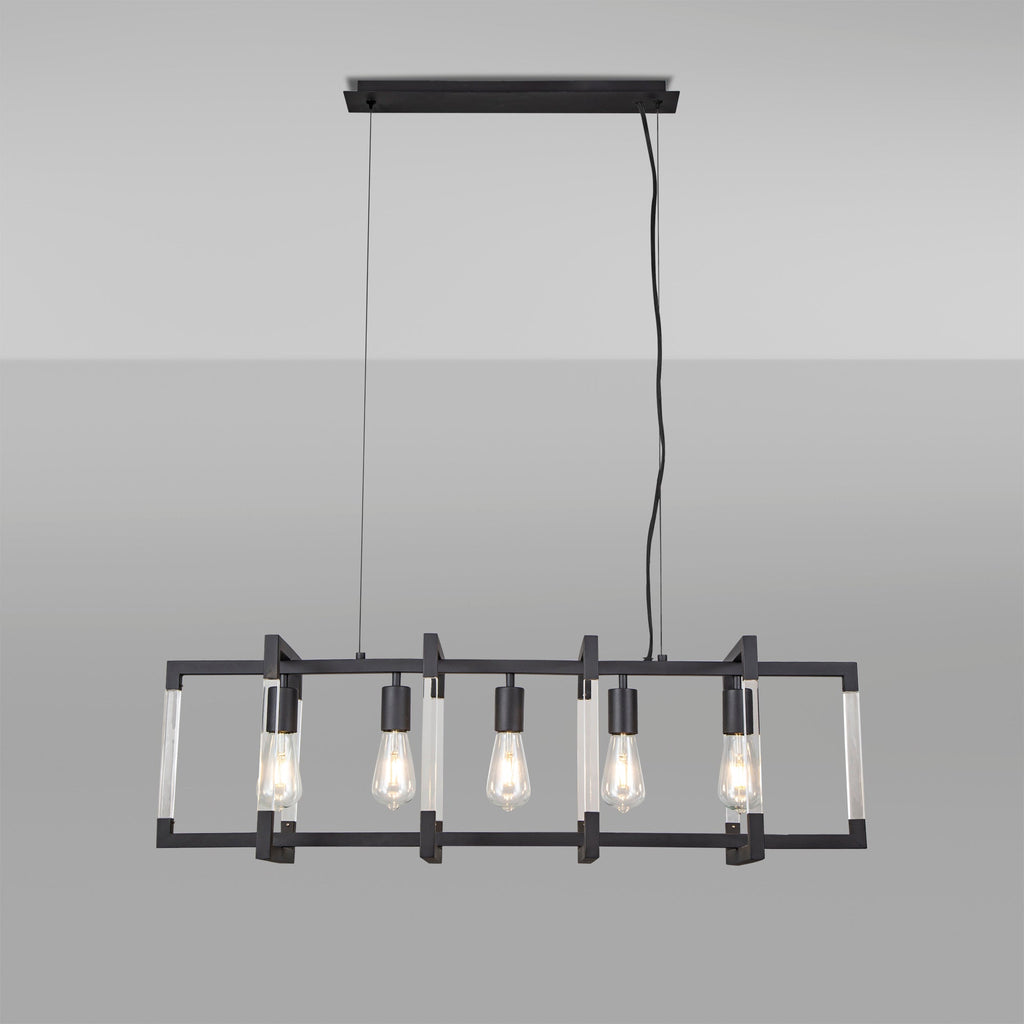 Diyas - Canto Large Rectangular Pendant - Luminosity Designs Ltd