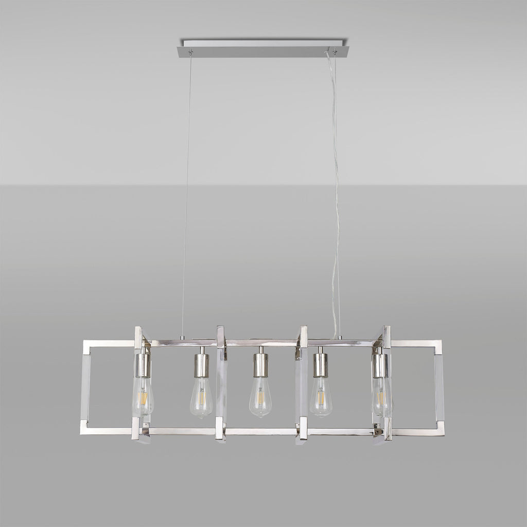 Diyas - Canto Large Rectangular Pendant - Luminosity Designs Ltd