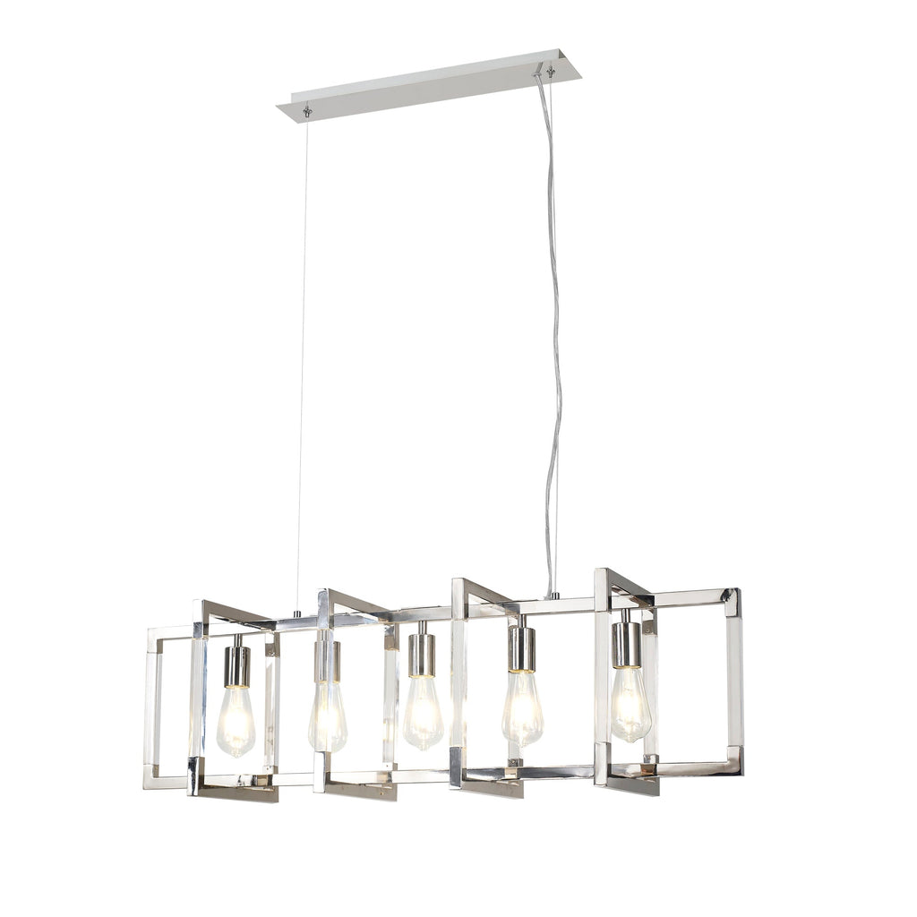Diyas - Canto Large Rectangular Pendant - Luminosity Designs Ltd
