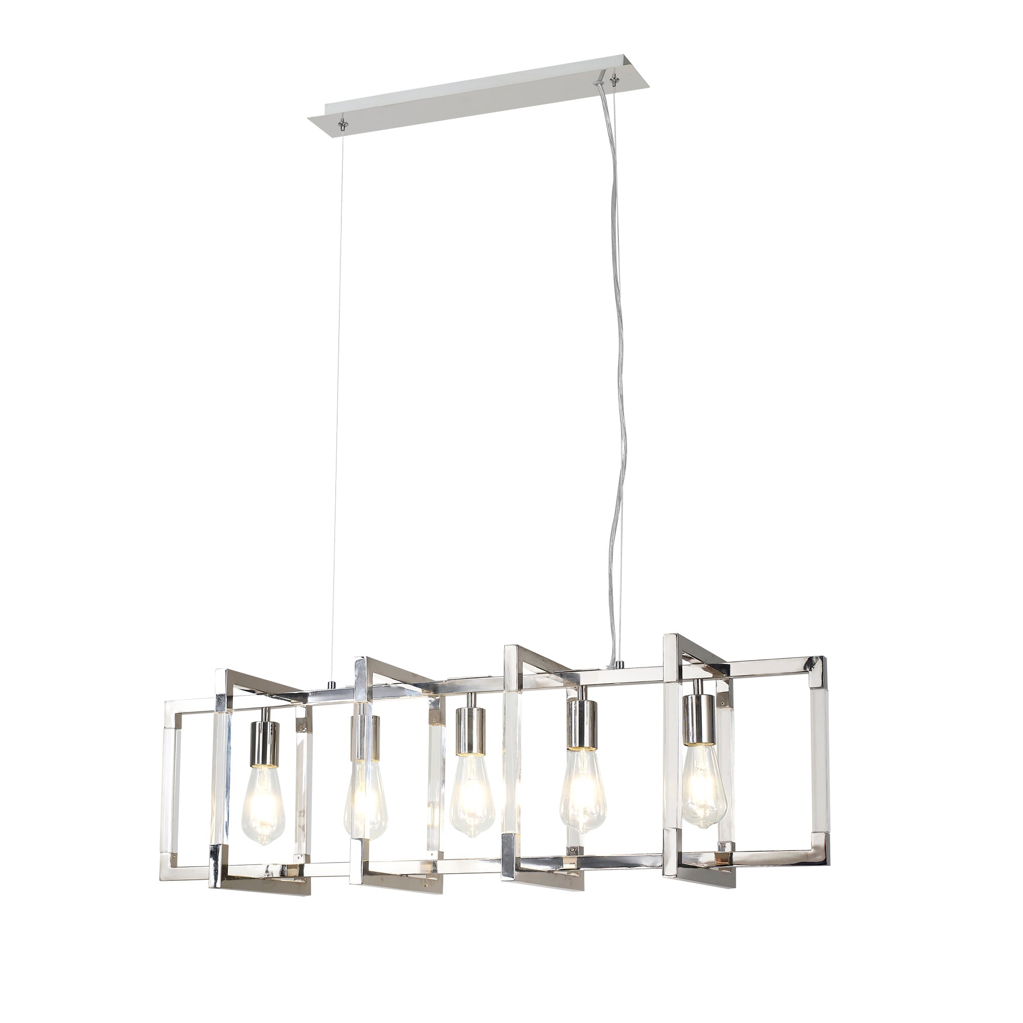 Diyas - Canto Large Rectangular Pendant - Luminosity Designs Ltd