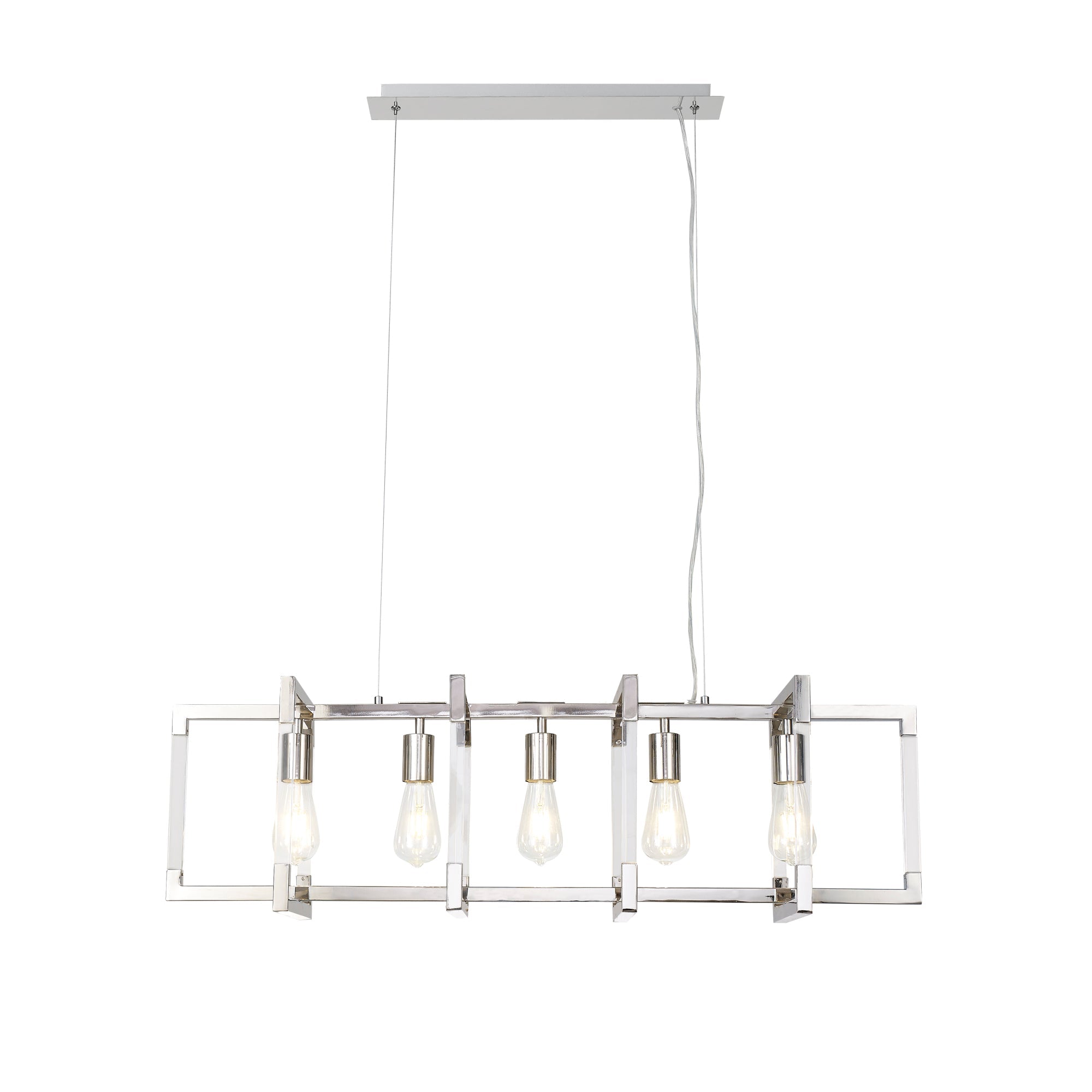 Diyas - Canto Large Rectangular Pendant - Luminosity Designs Ltd