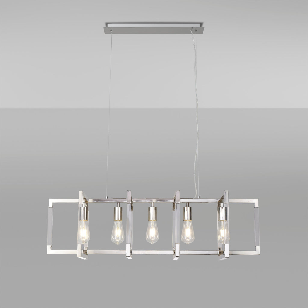 Diyas - Canto Large Rectangular Pendant - Luminosity Designs Ltd