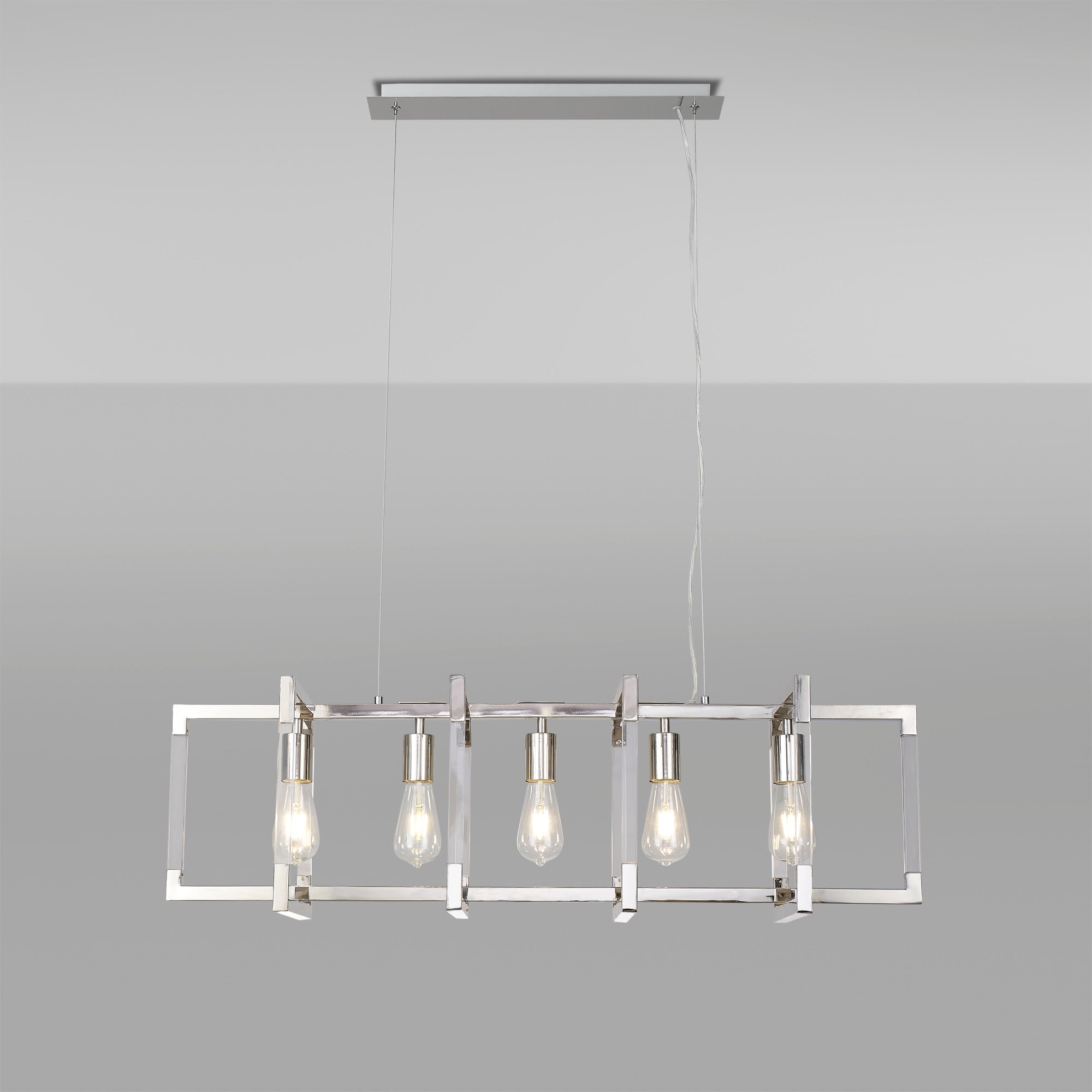 Diyas - Canto Large Rectangular Pendant - Luminosity Designs Ltd