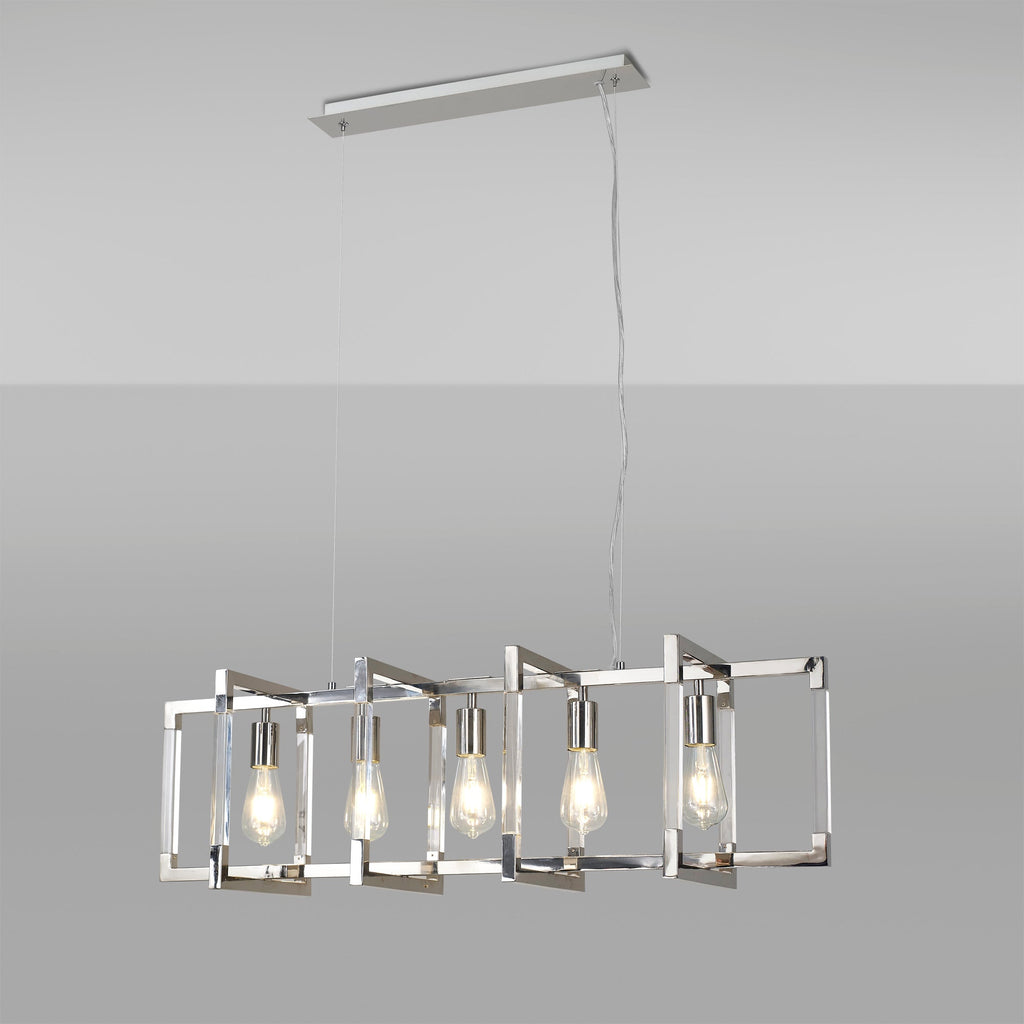 Diyas - Canto Large Rectangular Pendant - Luminosity Designs Ltd