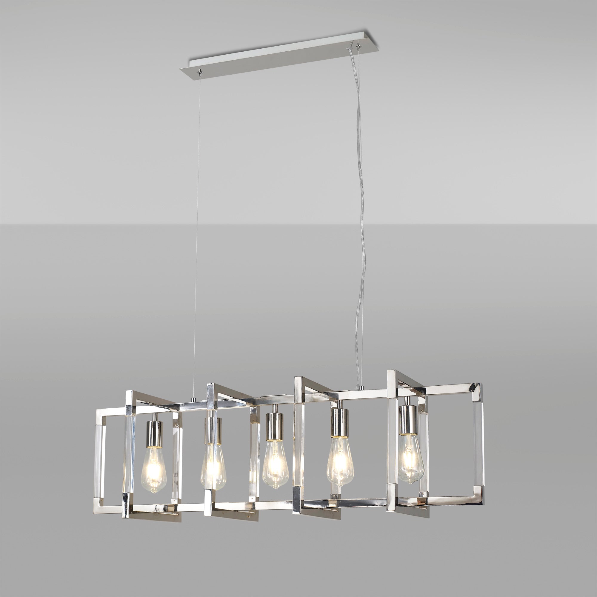 Diyas - Canto Large Rectangular Pendant - Luminosity Designs Ltd