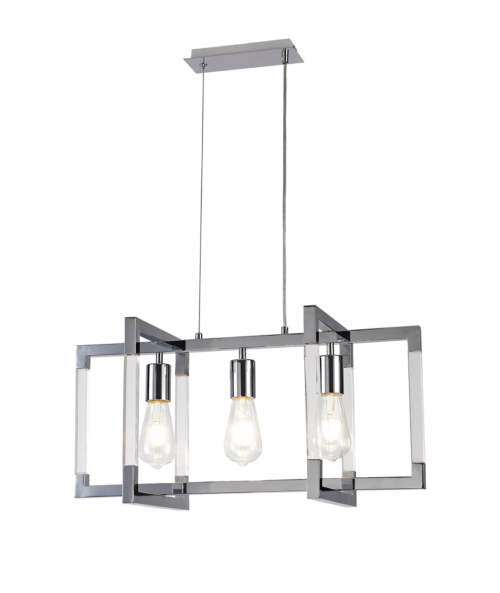 Diyas - Canto Rectangular Pendant - Luminosity Designs Ltd