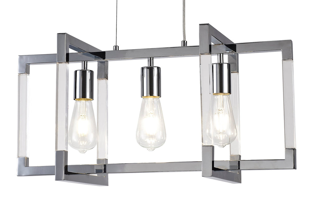 Diyas - Canto Rectangular Pendant - Luminosity Designs Ltd