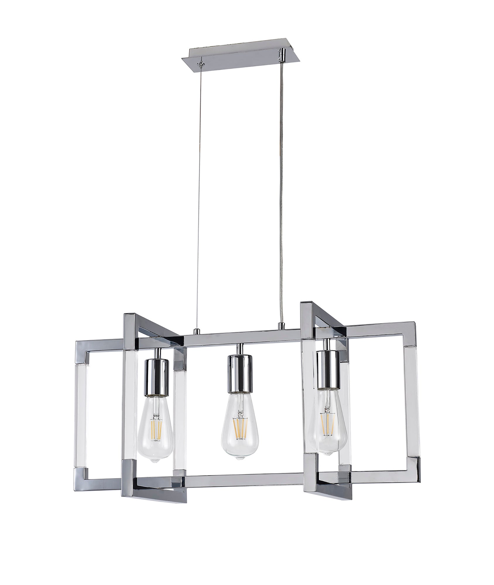 Diyas - Canto Rectangular Pendant - Luminosity Designs Ltd