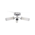 lse - Canya IP44 Bathroom Rated 3 Armed Semi Flush Ceiling Fitting with Glass Shades - Luminosity Designs Ltd