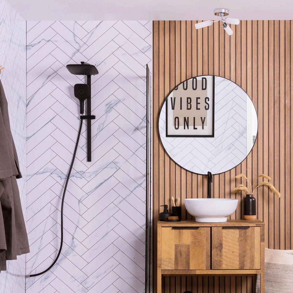 lse - Canya IP44 Bathroom Rated 3 Armed Semi Flush Ceiling Fitting with Glass Shades - Luminosity Designs Ltd