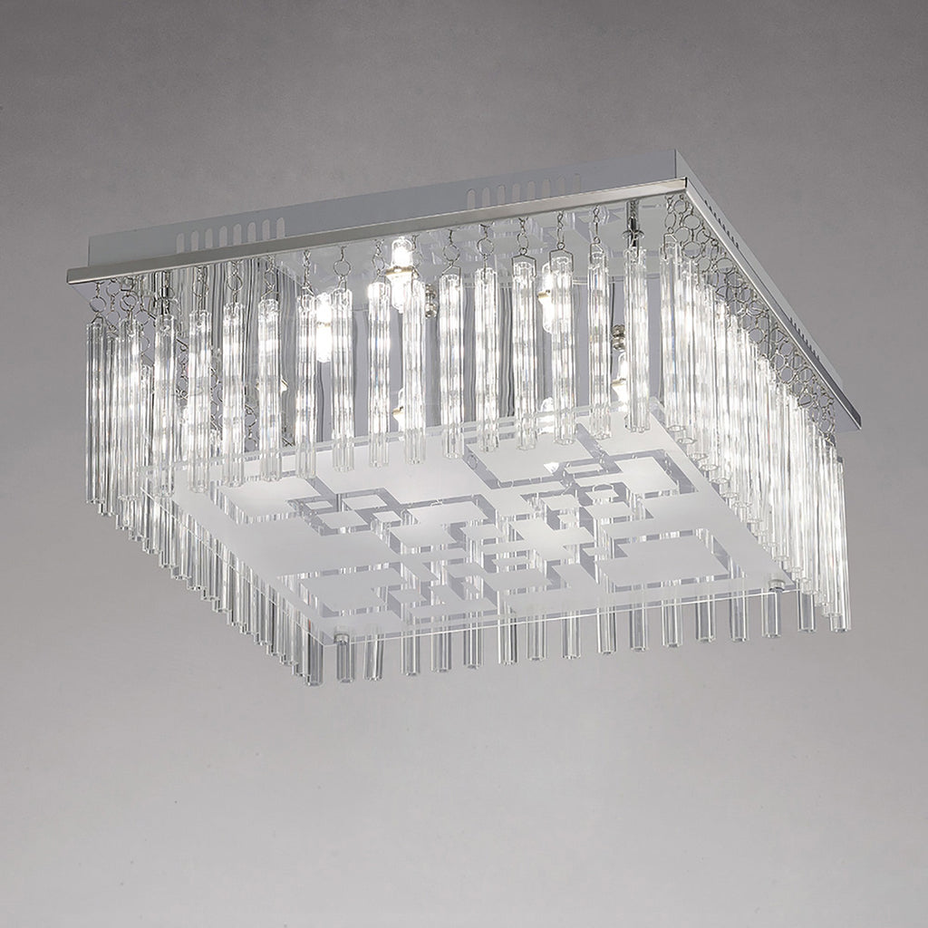 Diyas - Capella Large Square Ceiling - Luminosity Designs Ltd