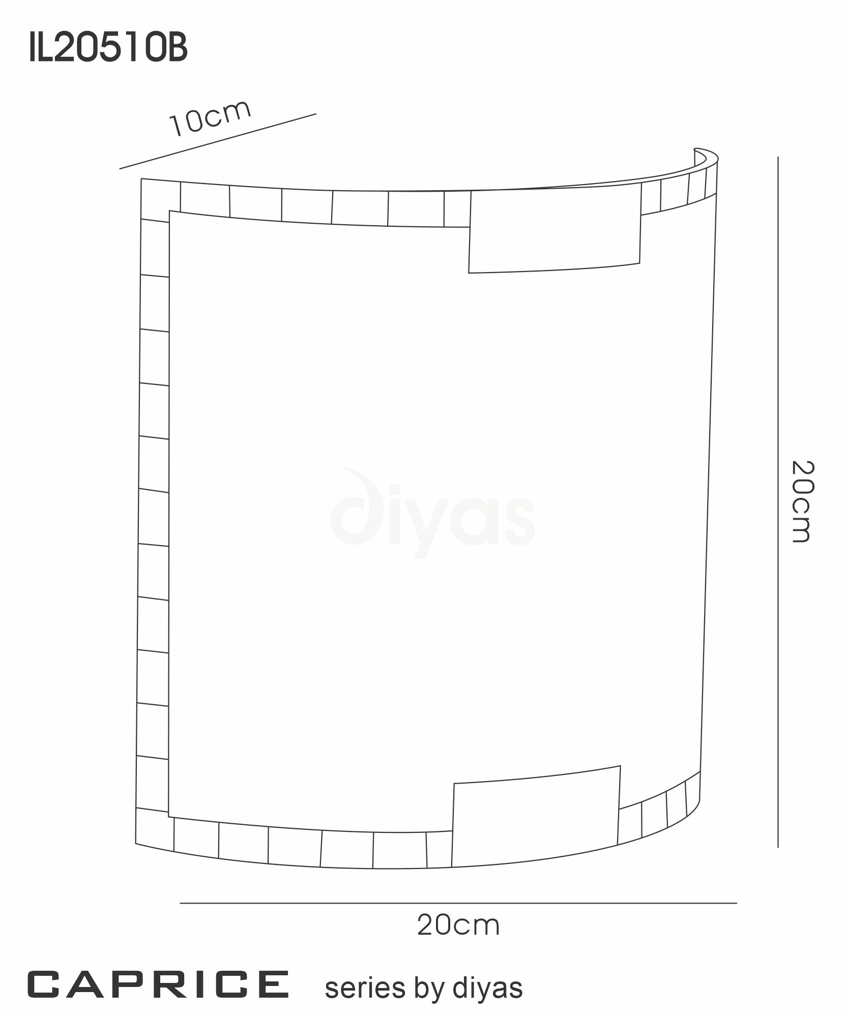 Diyas - Caprice Wall Lamp - Grid Design - Luminosity Designs Ltd