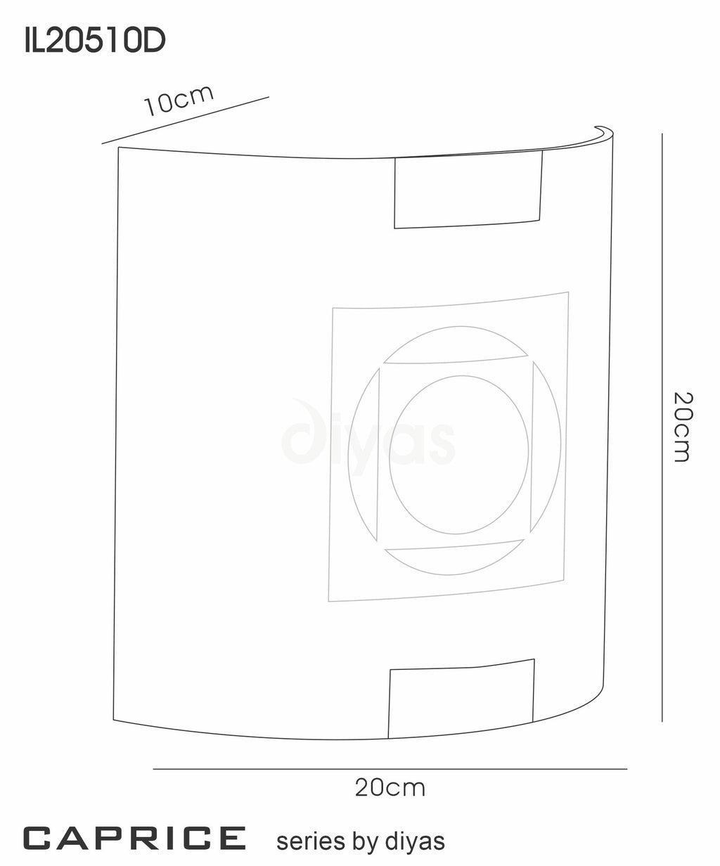 Diyas - Caprice Wall Lamp - Pattern Design - Luminosity Designs Ltd