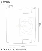 Diyas - Caprice Wall Lamp - Pattern Design - Luminosity Designs Ltd