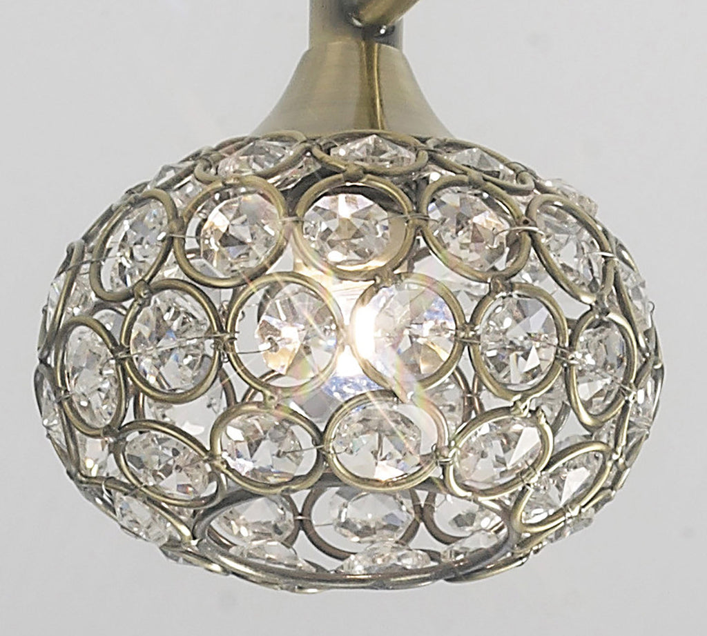 Diyas - Cara Large Semi Fush Ceiling Light - Luminosity Designs Ltd